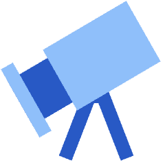 Telescope Icon from Sharp Flat Set