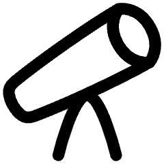 Telescope Icon from Flex Line Set