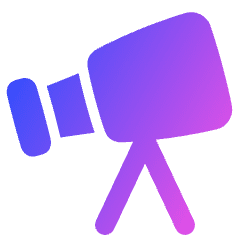 Telescope Icon from Plump Gradient Set