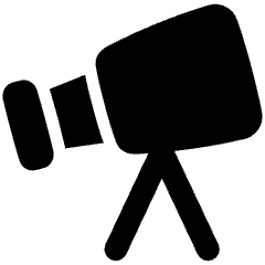 Telescope Icon from Plump Solid Set