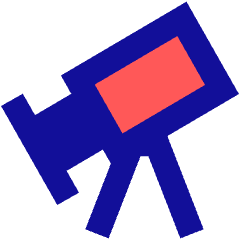 Telescope Icon from Sharp Pop Set