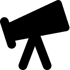 Telescope Icon from Micro Solid Set