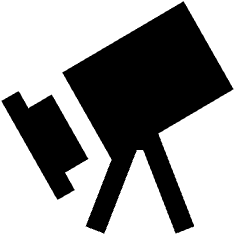 Telescope Icon from Sharp Solid Set