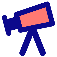 Telescope Icon from Core Pop Set