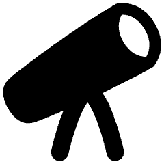 Telescope Icon from Flex Solid Set