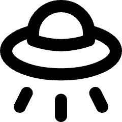 Ufo Icon from Micro Line Set