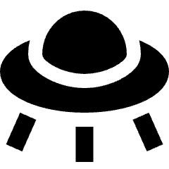 Ufo Icon from Sharp Solid Set