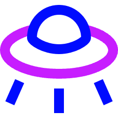 Ufo Icon from Sharp Neon Set