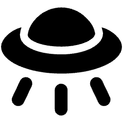 Ufo Icon from Plump Solid Set