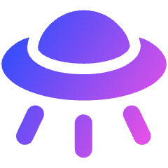 Ufo Icon from Plump Gradient Set
