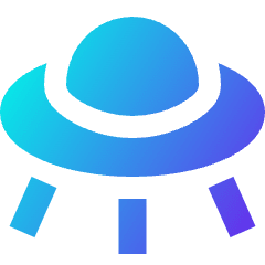 Ufo Icon from Sharp Gradient Set
