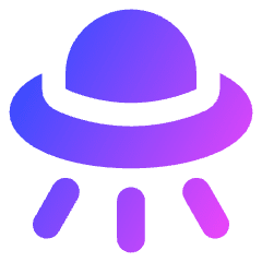 Ufo Icon from Core Gradient Set