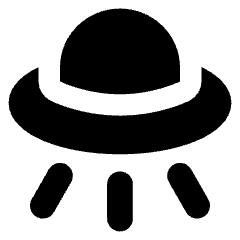 Ufo Icon from Core Solid Set