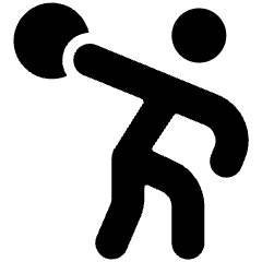 Athletics Discus Throwing Icon from Ultimate Bold Set