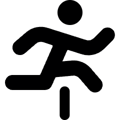 Athletics Jumping Person Icon from Ultimate Bold Set