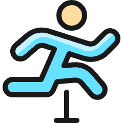 Athletics Jumping Person Icon from Ultimate Colors Set