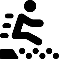 Athletics Long Jumping Icon from Ultimate Bold Set