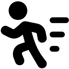 Jogging Fast Running Icon from Ultimate Bold Set