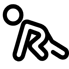 Running Ready Starting Posture Icon from Ultimate Regular Set