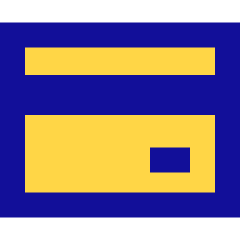 Credit Card 1 Icon from Sharp Pop Set
