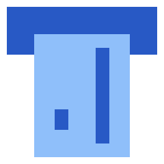 Credit Card 5 Icon from Sharp Flat Set