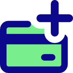 Credit Card Add Icon from Core Pop Set