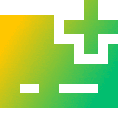 Credit Card Add Icon from Sharp Gradient Set