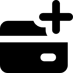 Credit Card Add Icon from Core Solid Set