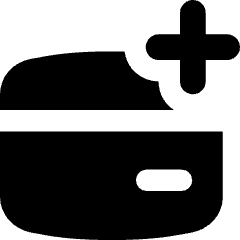 Credit Card Add Icon from Flex Solid Set