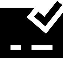 Credit Card Approved Icon from Sharp Solid Set