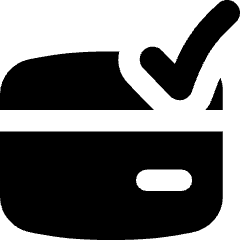 Credit Card Approved Icon from Flex Solid Set