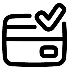 Credit Card Approved Icon from Plump Line Set