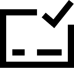 Credit Card Approved Icon from Sharp Line Set