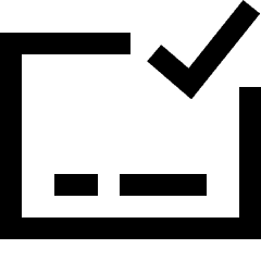 Credit Card Approved Icon from Sharp Line Set
