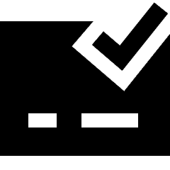 Credit Card Approved Icon from Sharp Solid Set
