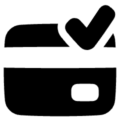 Credit Card Approved Icon from Plump Solid Set