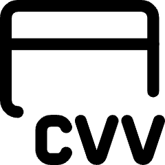 Credit Card Cvv Icon from Core Line Set