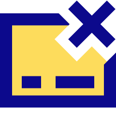 Credit Card Declined Icon from Sharp Pop Set