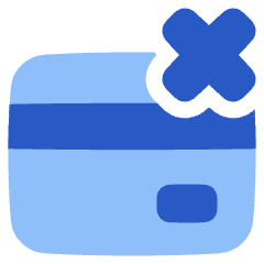 Credit Card Declined Icon from Plump Flat Set
