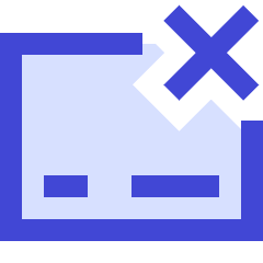 Credit Card Declined Icon from Sharp Duo Set