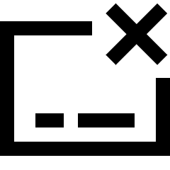 Credit Card Declined Icon from Sharp Line Set