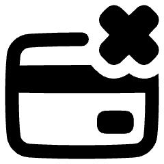 Credit Card Declined Icon from Plump Remix Set