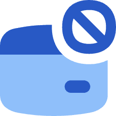 Credit Card Disable Icon from Flex Flat Set