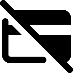 Credit Card Disable Icon from Core Remix Set