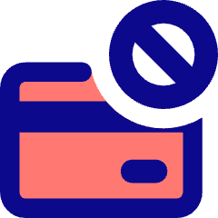 Credit Card Disable Icon from Core Pop Set