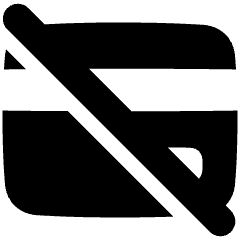 Credit Card Disable Icon from Plump Solid Set