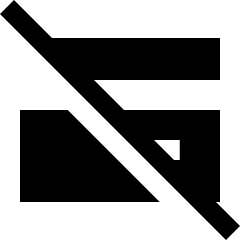 Credit Card Disable Icon from Sharp Solid Set