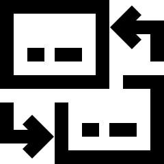 Credit Card Exchange Icon from Sharp Line Set