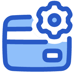 Credit Card Gear Settings Icon from Plump Duo Set