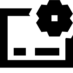 Credit Card Gear Settings Icon from Sharp Remix Set